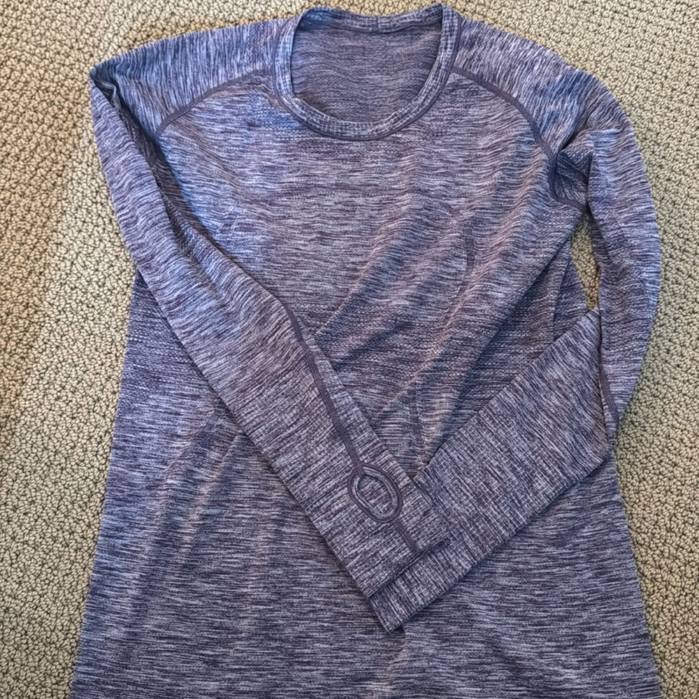lululemon athletica Purple Long Sleeve Tee